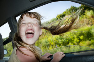 kids in car